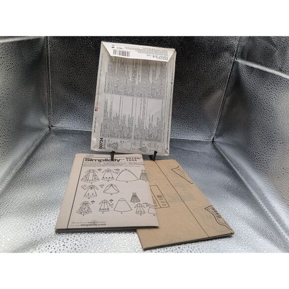 Simplicity S0734 Disney Frozen Doll Clothes Sewing Pattern Uncut OOP Anna Elsa - Picture 3 of 5